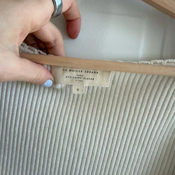 Sezane Maha Jumper - Ecru, Small - Picture 3 of 5